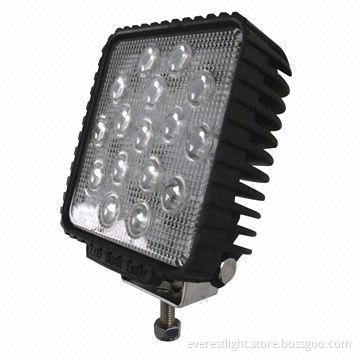 48W Off-road Lights for Off-road Auto, with 16-piece x 3W High Power LED, 6500K, IP67-ET1-242